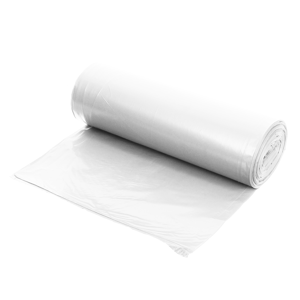 30L (50vnt) balti HDPE maišeliai šiukšlėms