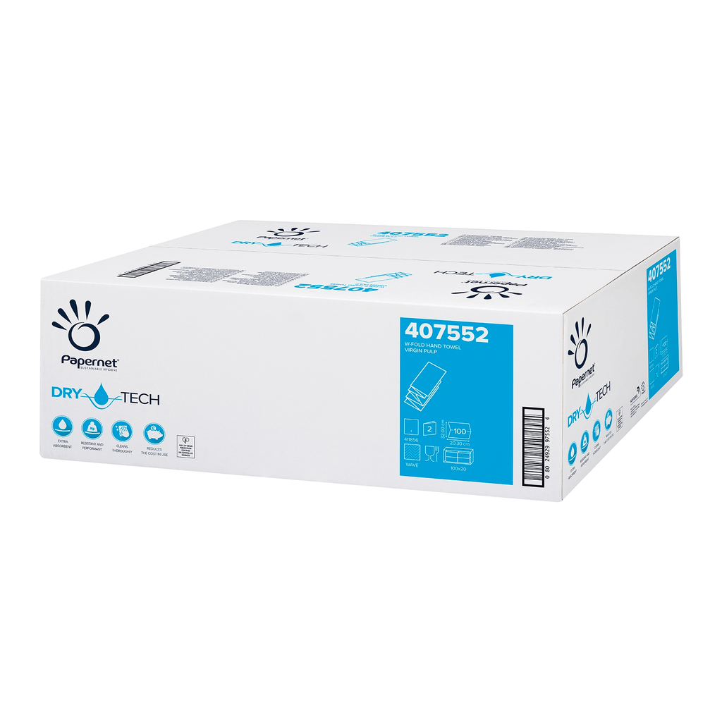 Lapelinis rankų valymo popierius Papernet 407552 W-FOLD SUPERIOR