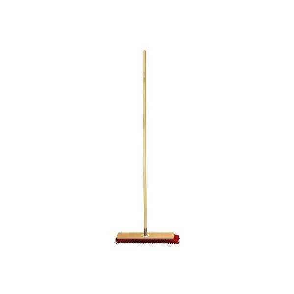 Šepetys kiemui šluoti su mediniu kotu