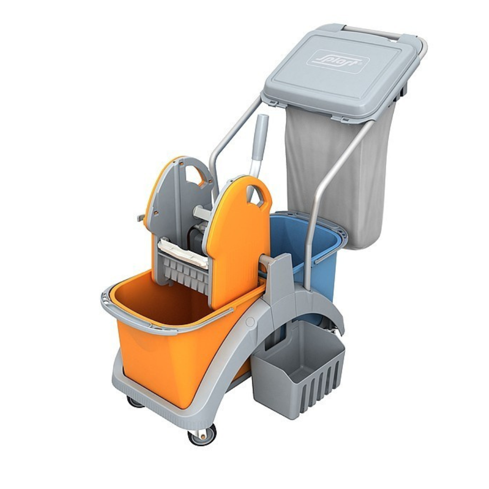 Valymo vežimėlis su šiukšlių maišu SPLAST TS2-0014